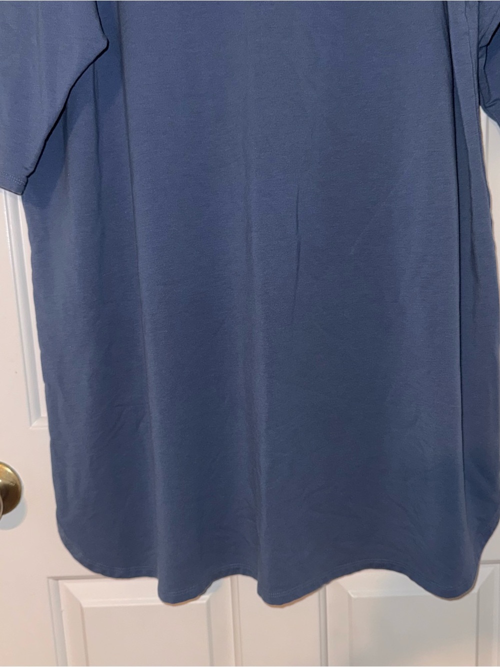 Pure Jill affinity French terry 3/4 sleeve shift shirt dress bayside blue 2X - Picture 6 of 14